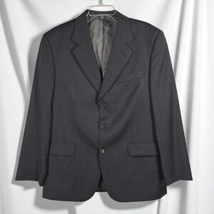 Principe Guabello Super 110'S Virgin Wool Blazer Men Size 40 Gray Made in Italy